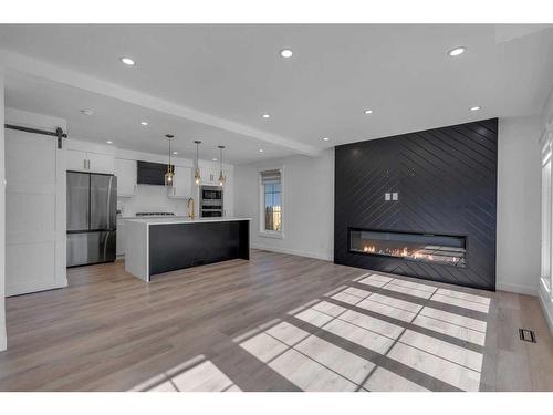 5528 Dalhart Hill Nw, Calgary, AB - Indoor With Fireplace