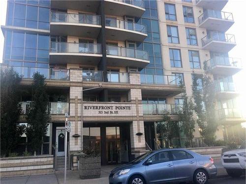 402-315 3 Street Se, Calgary, AB - Outdoor With Balcony With Facade