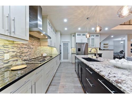 84 Aspen Dale Way Sw, Calgary, AB - Indoor Photo Showing Kitchen With Upgraded Kitchen