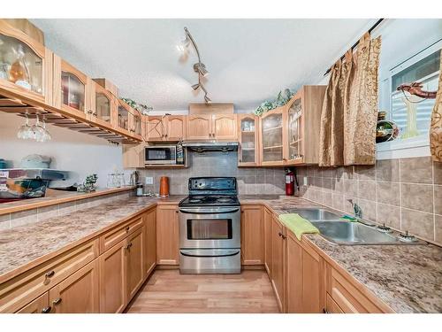 2538 Catalina Boulevard Ne, Calgary, AB - Indoor Photo Showing Kitchen With Double Sink