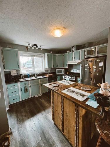 207 9 Avenue Ne, Sundre, AB - Indoor Photo Showing Kitchen With Double Sink