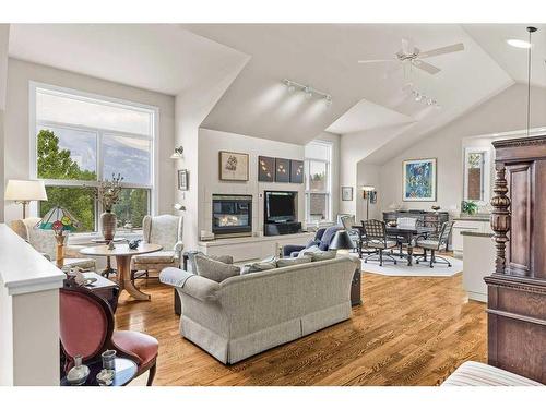 149 Carey, Canmore, AB - Indoor Photo Showing Living Room With Fireplace