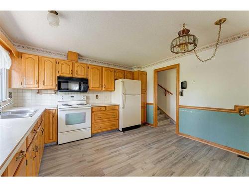 461 Lake Ontario Place Se, Calgary, AB - Indoor Photo Showing Kitchen With Double Sink