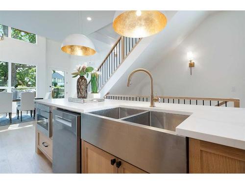 1804 32 Avenue Sw, Calgary, AB - Indoor Photo Showing Kitchen With Double Sink