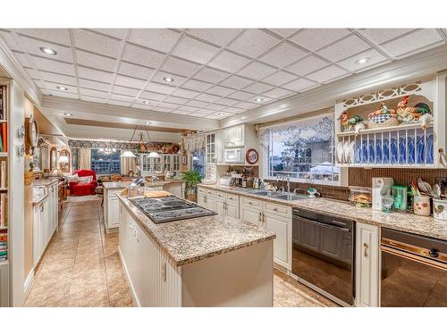 322136 8 Street East, Rural Foothills County, AB - Indoor Photo Showing Kitchen With Double Sink