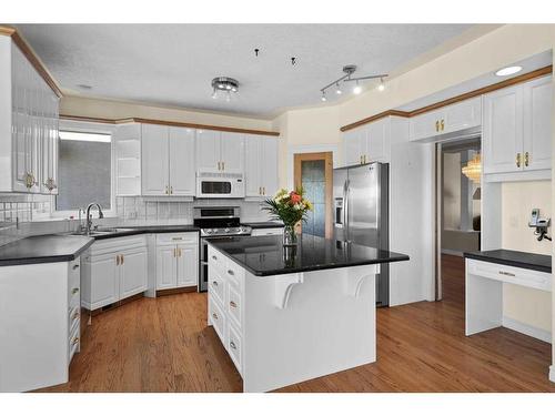 55 Schiller Crescent Nw, Calgary, AB - Indoor Photo Showing Kitchen With Stainless Steel Kitchen With Upgraded Kitchen