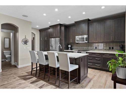 161 Aspenshire Crescent Sw, Calgary, AB - Indoor Photo Showing Kitchen With Stainless Steel Kitchen With Upgraded Kitchen