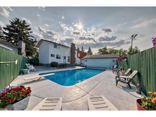 420 Whitehorn Place Ne, Calgary, AB - Outdoor With In Ground Pool