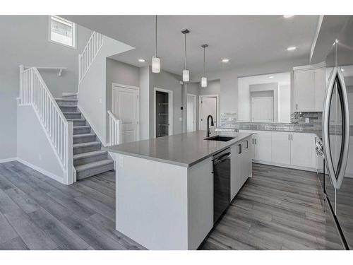 145 Homestead Terrace Ne, Calgary, AB - Indoor Photo Showing Kitchen With Upgraded Kitchen