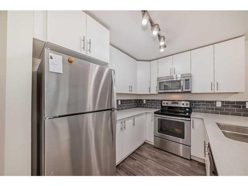 2102-181 Skyview Ranch Manor Ne, Calgary, AB - Indoor Photo Showing Kitchen With Stainless Steel Kitchen With Double Sink