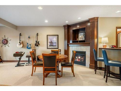 64 Heritage Lake Drive, Heritage Pointe, AB - Indoor With Fireplace