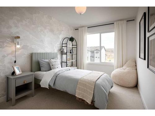 57 Shale Avenue, Cochrane, AB - Indoor Photo Showing Bedroom