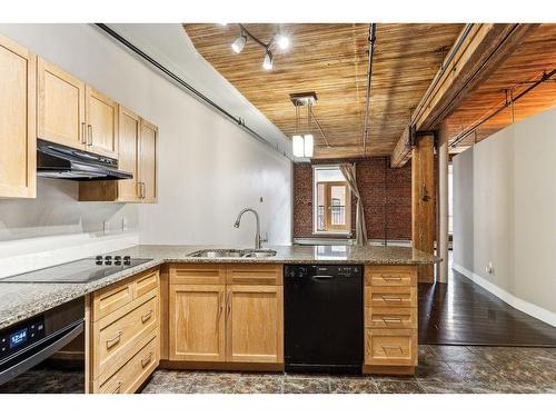 306-240 11 Avenue Sw, Calgary, AB - Indoor Photo Showing Kitchen