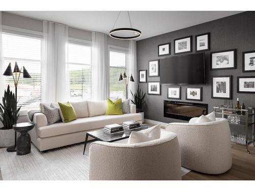 3-8101 8 Avenue Sw, Calgary, AB - Indoor Photo Showing Living Room