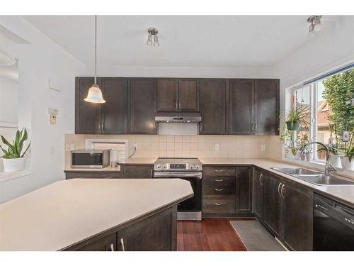 86 New Brighton Green Se, Calgary, AB - Indoor Photo Showing Kitchen With Double Sink