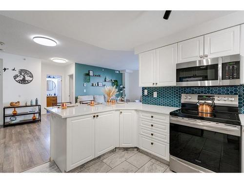 406-683 10 Street Sw, Calgary, AB - Indoor Photo Showing Kitchen