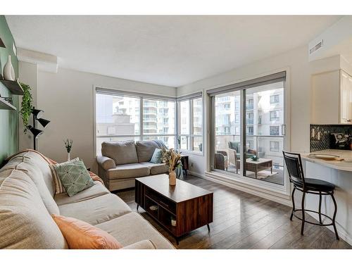 406-683 10 Street Sw, Calgary, AB - Indoor Photo Showing Living Room