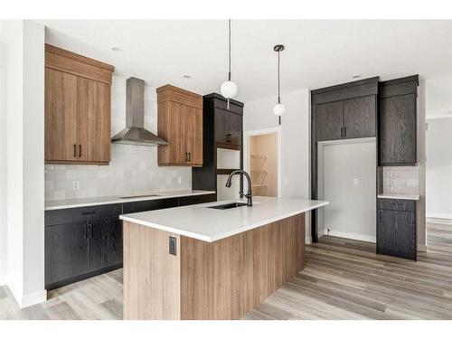 225 Calhoun Crescent Ne, Calgary, AB - Indoor Photo Showing Kitchen With Upgraded Kitchen