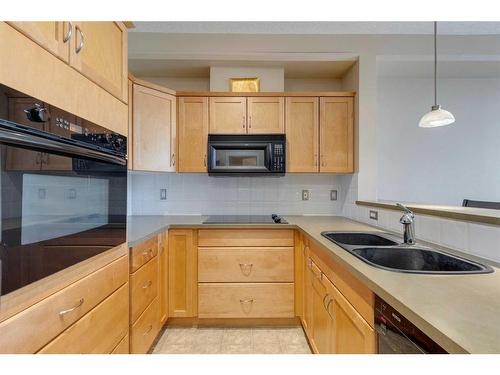 336-3111 34 Avenue Nw, Calgary, AB - Indoor Photo Showing Kitchen With Double Sink