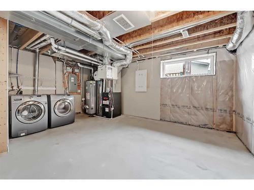 155 Skyview Point Crescent Ne, Calgary, AB - Indoor Photo Showing Basement