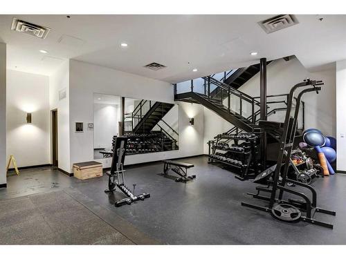 2103-210 15 Avenue Se, Calgary, AB - Indoor Photo Showing Gym Room