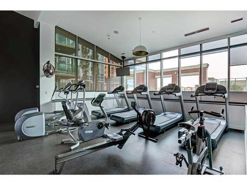 2103-210 15 Avenue Se, Calgary, AB - Indoor Photo Showing Gym Room