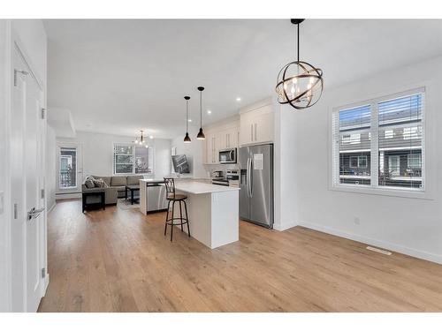 507-50 Cornerstone Passage Ne, Calgary, AB - Indoor Photo Showing Kitchen With Stainless Steel Kitchen With Upgraded Kitchen