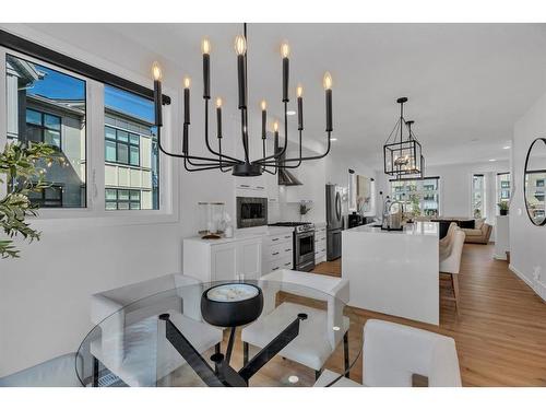 83 Spring Willow Close Sw, Calgary, AB - Indoor Photo Showing Dining Room