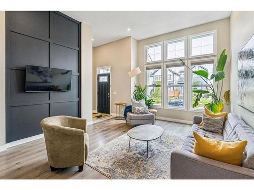 295 Masters Row Se, Calgary, AB - Indoor Photo Showing Living Room