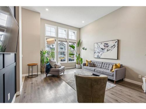 295 Masters Row Se, Calgary, AB - Indoor Photo Showing Living Room