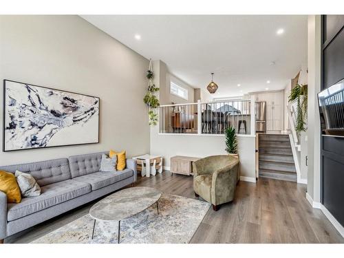 295 Masters Row Se, Calgary, AB - Indoor Photo Showing Living Room