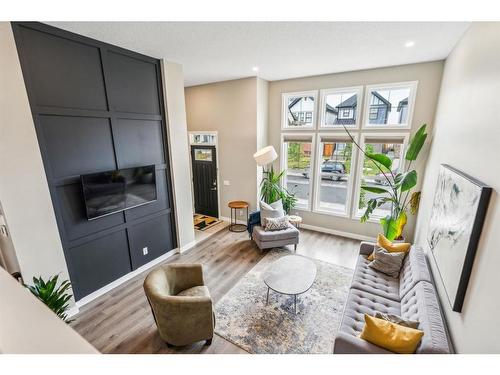 295 Masters Row Se, Calgary, AB - Indoor Photo Showing Living Room