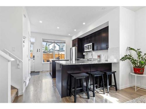 857 Mahogany Boulevard Se, Calgary, AB - Indoor Photo Showing Kitchen With Upgraded Kitchen