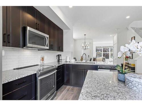 857 Mahogany Boulevard Se, Calgary, AB - Indoor Photo Showing Kitchen With Upgraded Kitchen