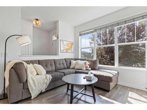 857 Mahogany Boulevard Se, Calgary, AB - Indoor Photo Showing Living Room