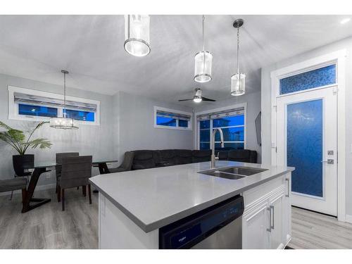 93 Skyview Parade Ne, Calgary, AB - Indoor Photo Showing Kitchen With Double Sink