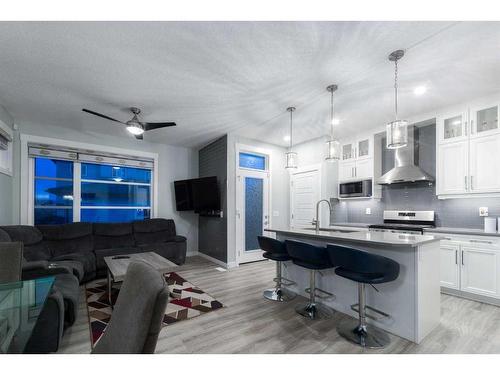 93 Skyview Parade Ne, Calgary, AB - Indoor Photo Showing Kitchen With Upgraded Kitchen