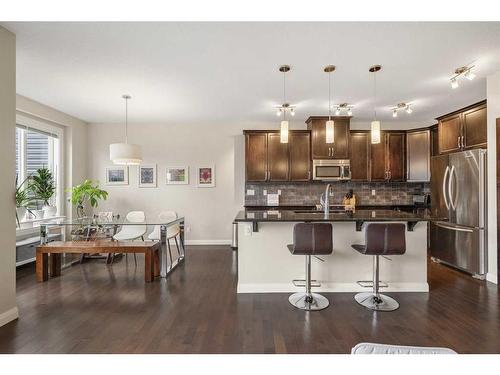 18 Redstone Mews Ne, Calgary, AB - Indoor Photo Showing Kitchen With Stainless Steel Kitchen With Upgraded Kitchen