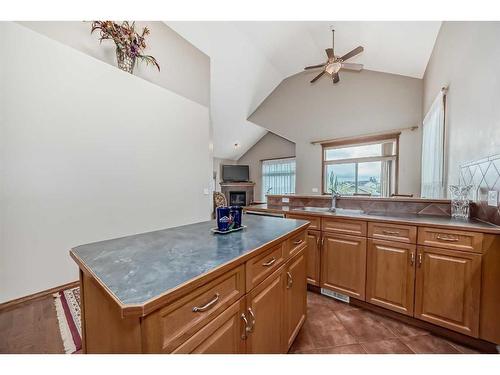 151 Bridlemeadows Common Sw, Calgary, AB - Indoor Photo Showing Kitchen With Double Sink