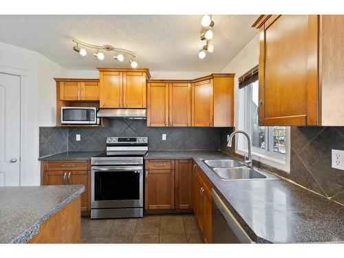 208 East Lakeview Place, Chestermere, AB - Indoor Photo Showing Kitchen With Double Sink