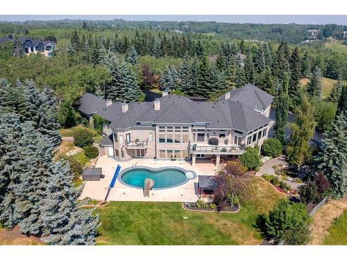 12 Westbluff Bay, Rural Rocky View County, AB - Outdoor With In Ground Pool With View