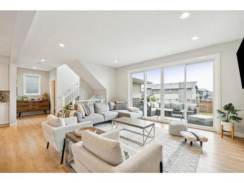 285 Sage Bluff Drive Nw, Calgary, AB - Indoor Photo Showing Living Room