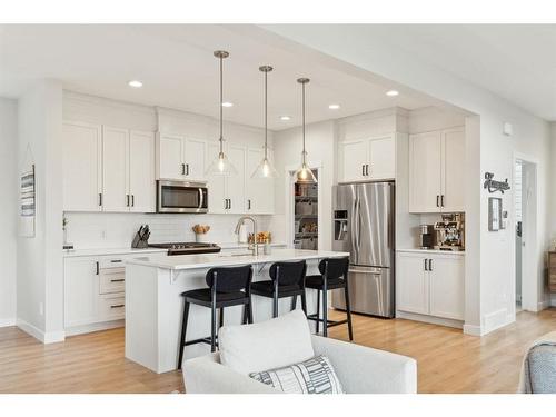 285 Sage Bluff Drive Nw, Calgary, AB - Indoor Photo Showing Kitchen With Upgraded Kitchen