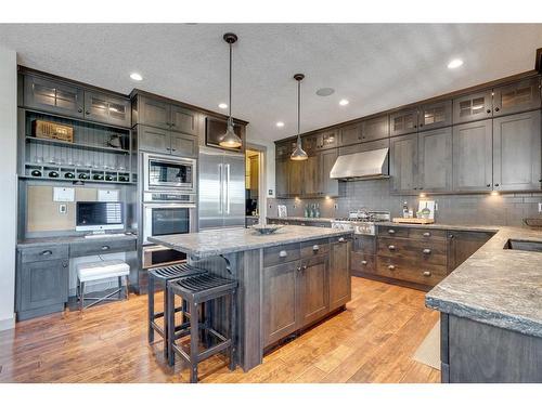 133 Silverado Ranch Manor Sw, Calgary, AB - Indoor Photo Showing Kitchen With Double Sink With Upgraded Kitchen