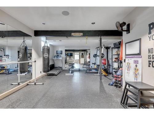 133 Silverado Ranch Manor Sw, Calgary, AB - Indoor Photo Showing Gym Room