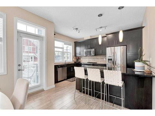 267 Mahogany Way Se, Calgary, AB - Indoor Photo Showing Kitchen With Stainless Steel Kitchen With Upgraded Kitchen