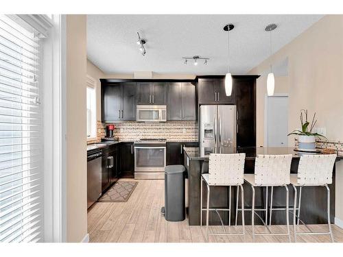 267 Mahogany Way Se, Calgary, AB - Indoor Photo Showing Kitchen With Stainless Steel Kitchen With Upgraded Kitchen