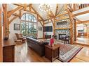 106 Lougheed Circle, Banff, AB  - Indoor Photo Showing Living Room With Fireplace 