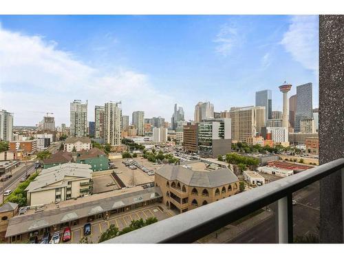 #906-1320 1 Street Se, Calgary, AB - Outdoor With Balcony With View