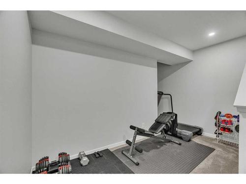 206 Sage Bluff Rise Nw, Calgary, AB - Indoor Photo Showing Gym Room